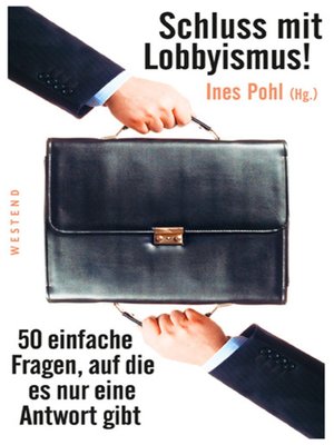 cover image of Schluss mit Lobbyismus!
